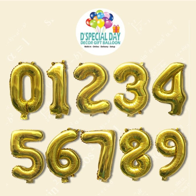 40" Number Foil (Gold)