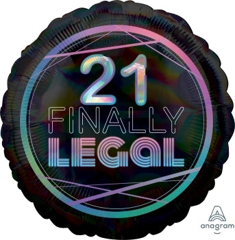Finally 21 (Anagram 18" Size)