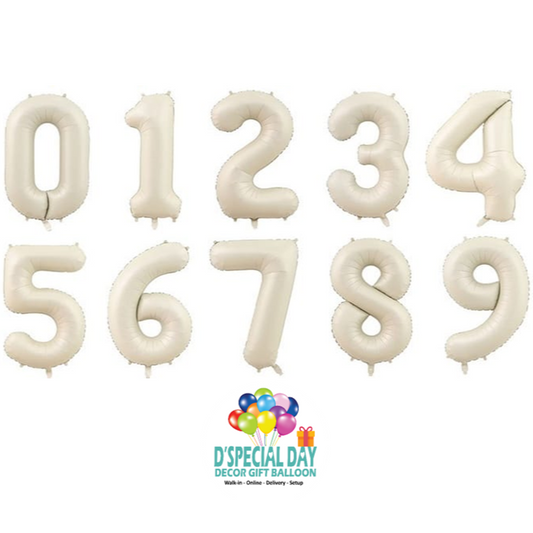 40" Number Foil (Ivory)