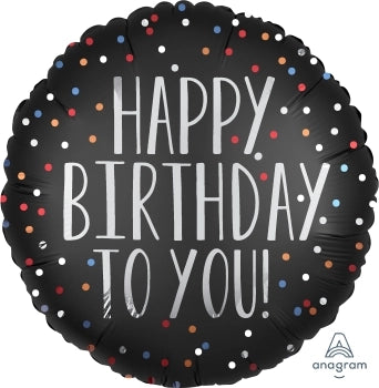 Birthday Satin Dots (Anagram 18" Size)