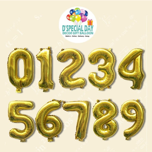 40" Number Foil (Gold)