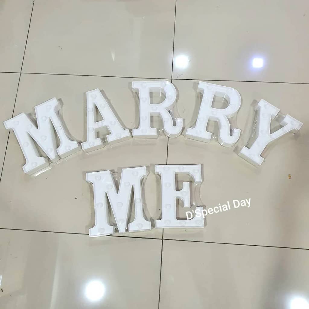 "WILL YOU" "MARRY ME" LED Lights